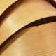 Pine veneer wall lamp/visor light by Translandia. Denmark 1960s