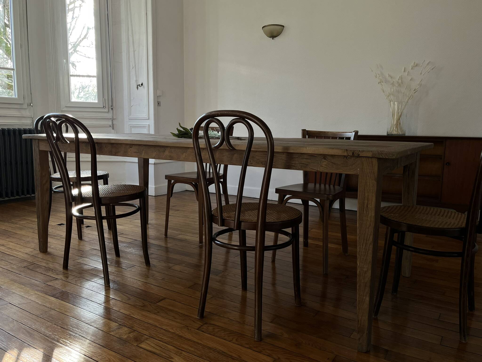 Farm table in solid oak Provence - 250 cm in length