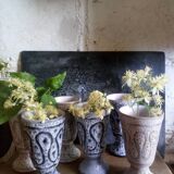 Six ceramic mazagrans by Jean Austruy Vallauris