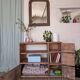Old small workshop furniture made of wood.