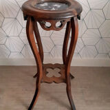 Vintage harness in walnut and marble