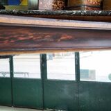 Antique wooden mirror