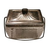 Old glass candy with lid
