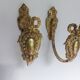 Patères porte manteaux en bronze estampillée
