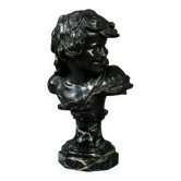 Bronze « Enfant Rieur », signé A.Injalbert – Fin XIXe