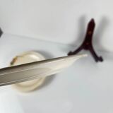 Set of 5 dessert plates Longwy, early 20th century, floral decoration.