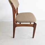 Set of 6 'Model 49' Dining Chairs by Erik Buck for Oddense Maskinsnedkeri 1960's