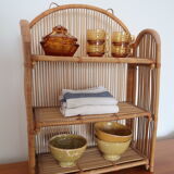 Rattan shelf