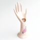 Hand baguier pink vase, 70s