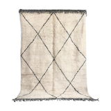 Moroccan Berber carpet Beni Ouarain with black diamonds 3,05x2.09m