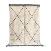 Moroccan Berber carpet Beni Ouarain with black diamonds 3,05x2.09m