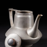 20th Century, Stylish Vintage Pewter Teapot