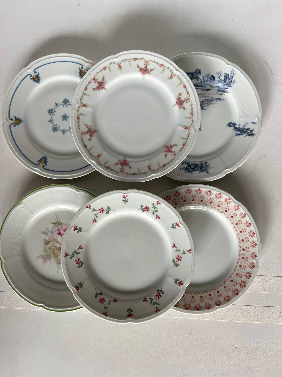 Limoges porcelain dessert plates