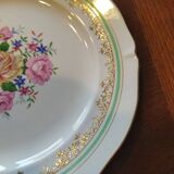6 assiettes plates Céranord Roseraie Verte