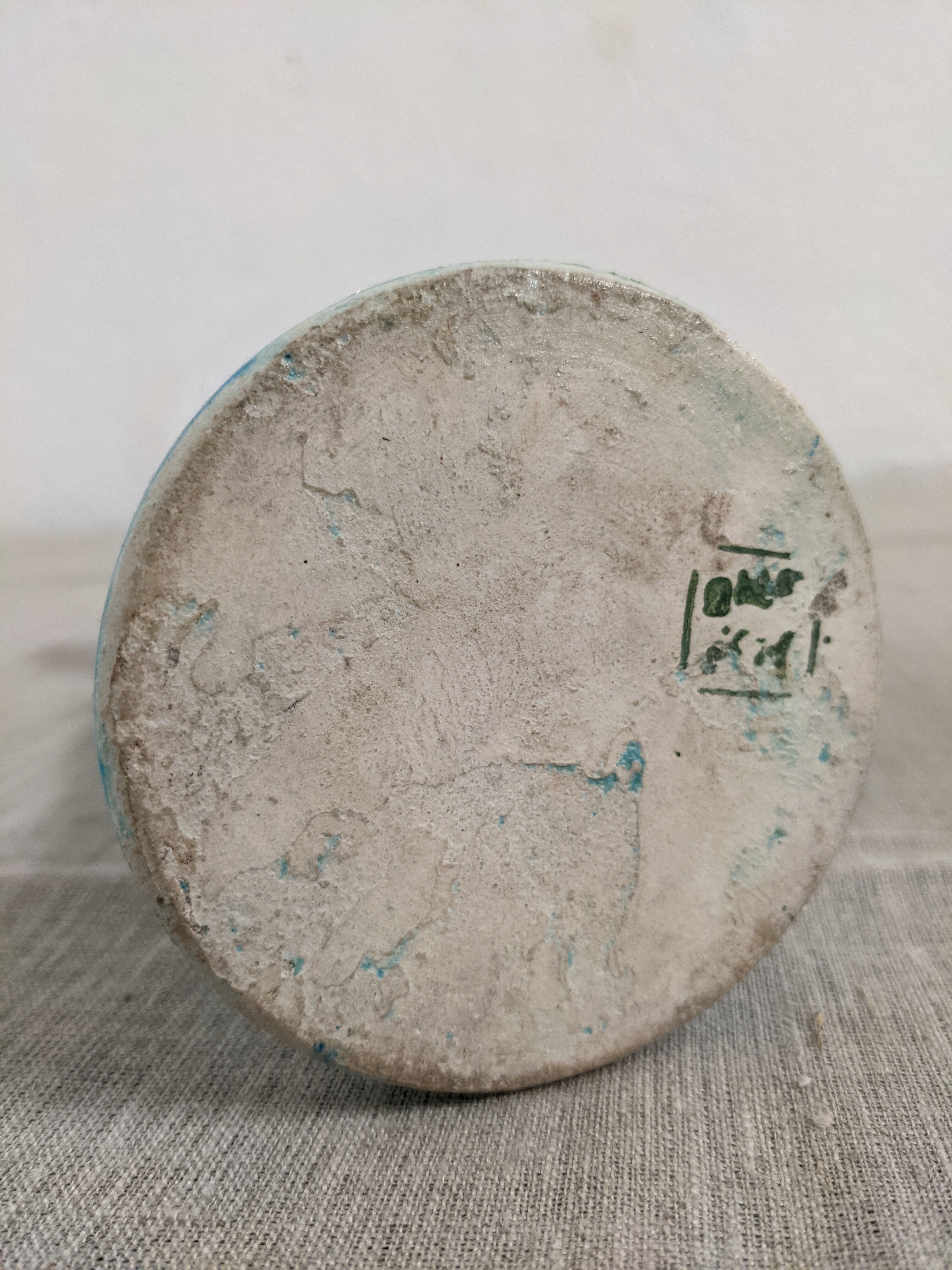 Pair of earthenware candle holders from the 60s/70s