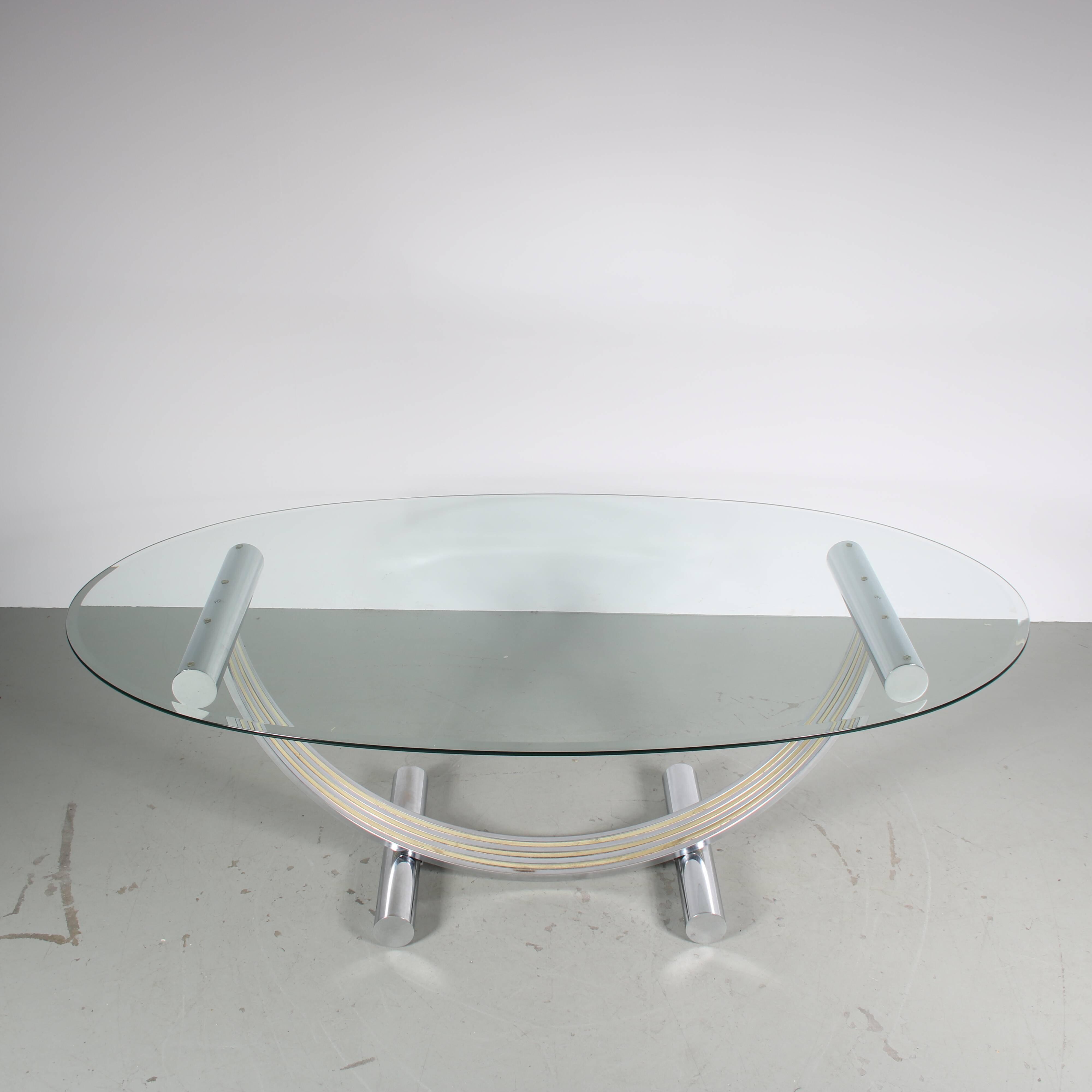 1970s Romeo Rega dining table from Italy