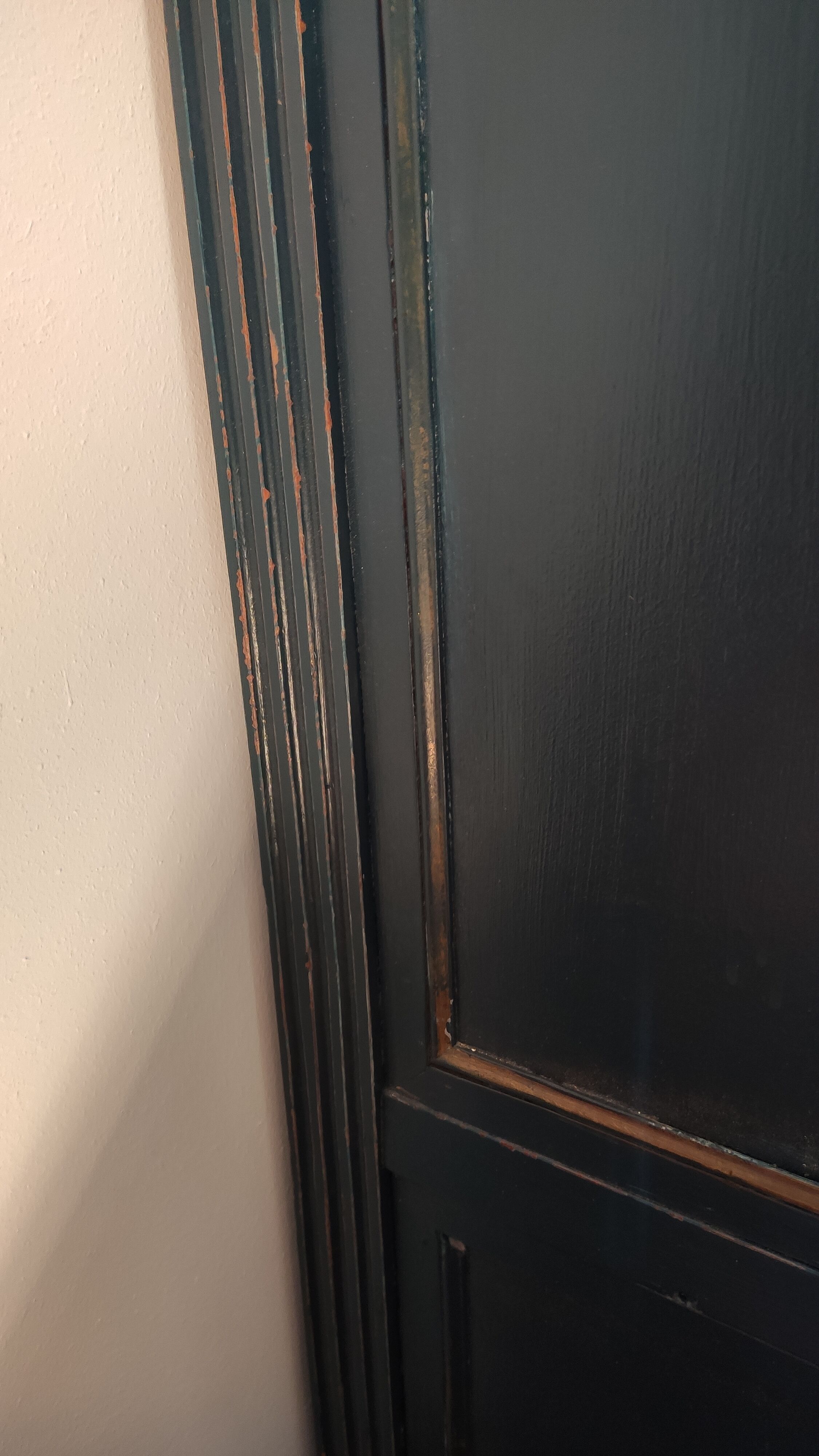 Showcase Louis XVI blue patina