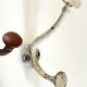 Lot pateres steel and porcelain vintage