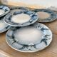 Rare dessert plates Terre de Fer Choisy le Roi, birds.