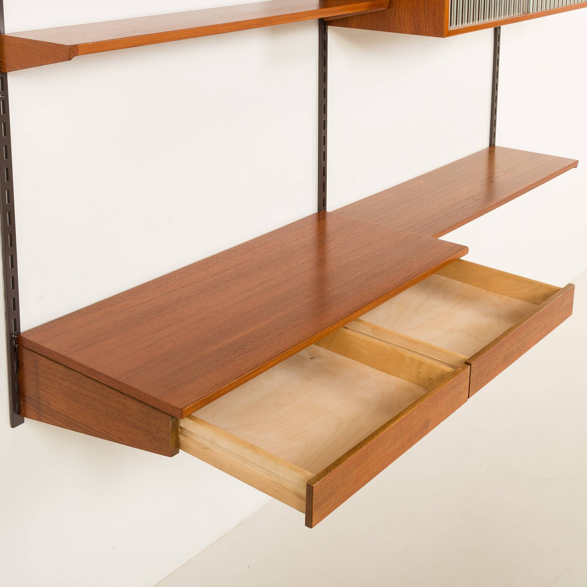 Kai Kristiansen shelving unit with a desk for FM Mobler, 1960s