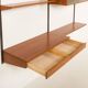Kai Kristiansen shelving unit with a desk for FM Mobler, 1960s