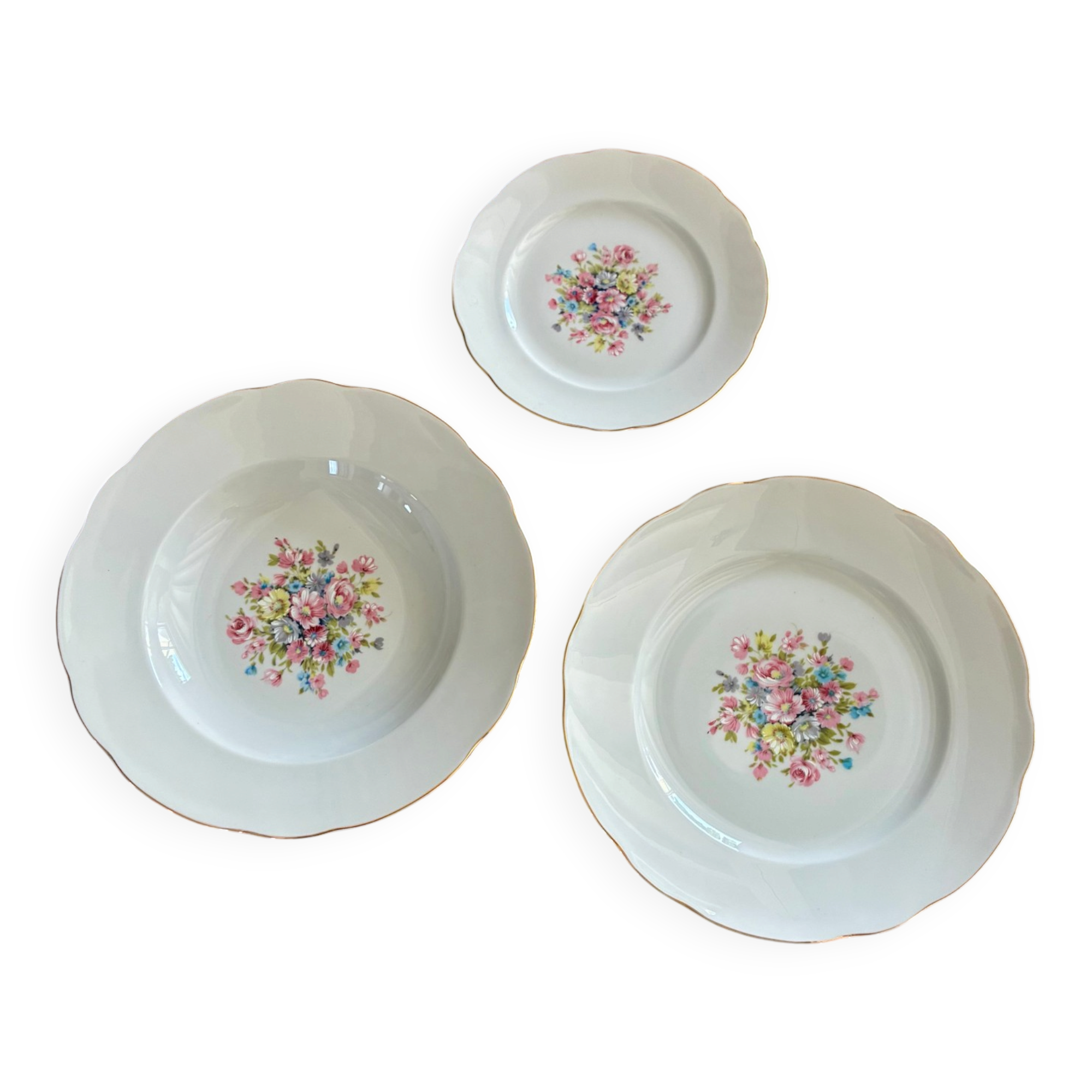 Complete 36-piece vintage porcelain table service - As new condition