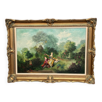 A. Desmet "Romantic Scene".
