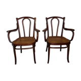 Old pair of Thonet armchairs