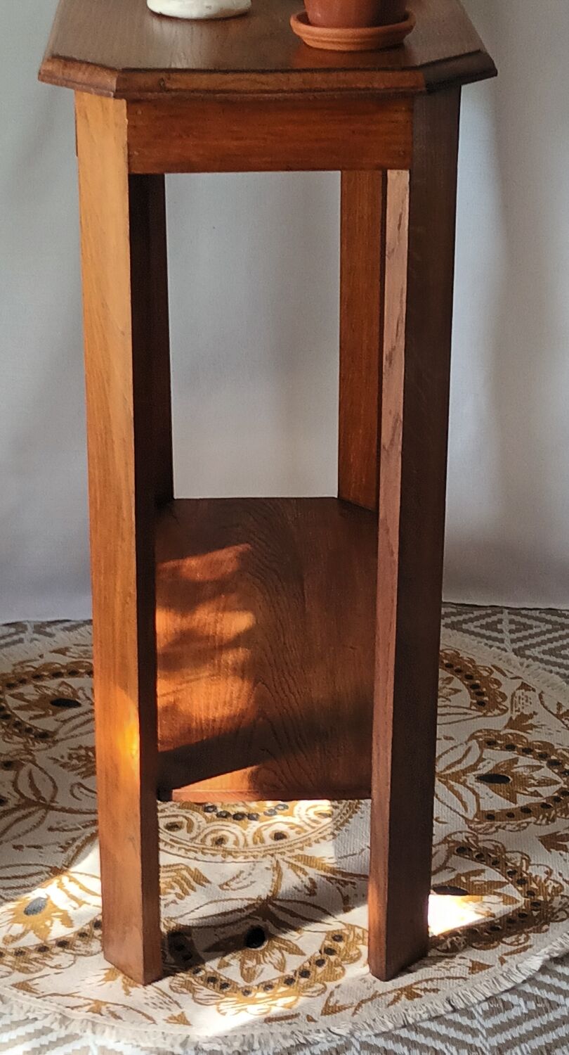 Vintage solid oak console