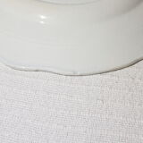 Set of 4 dessert plates in earthenware of St Amand model Regency, iron earth