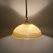 Duża okrągła lampa wisząca regulowana vintage italy 60'