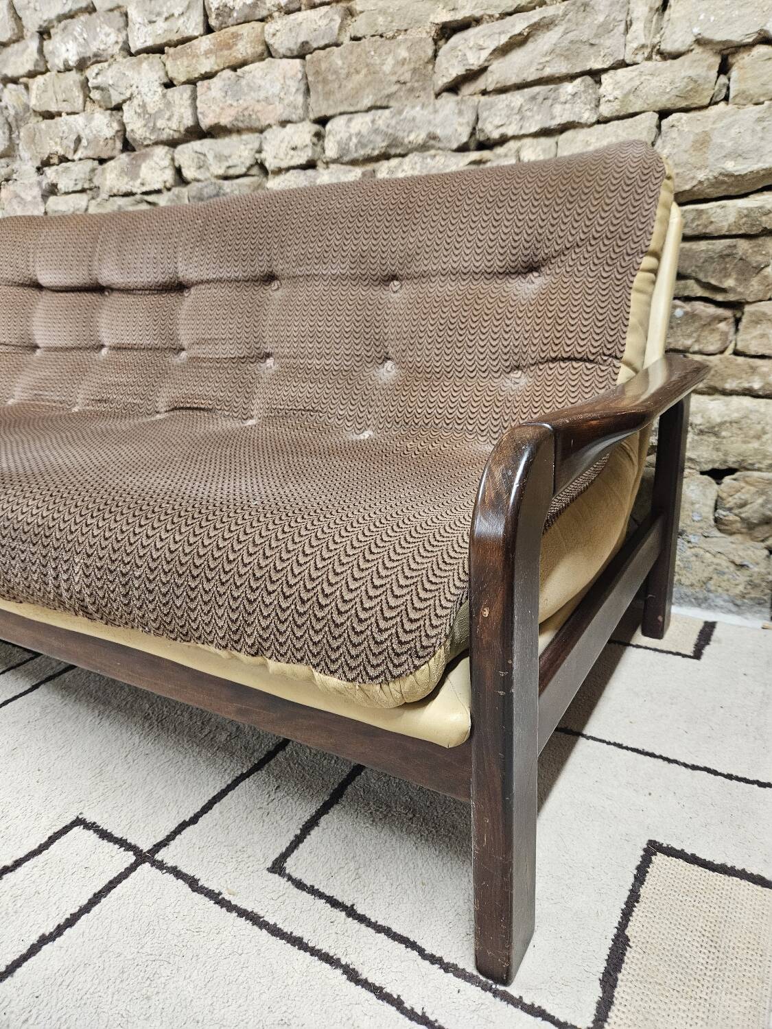 Vintage teak sofa