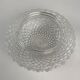 Pair of vintage round glass wall lamps