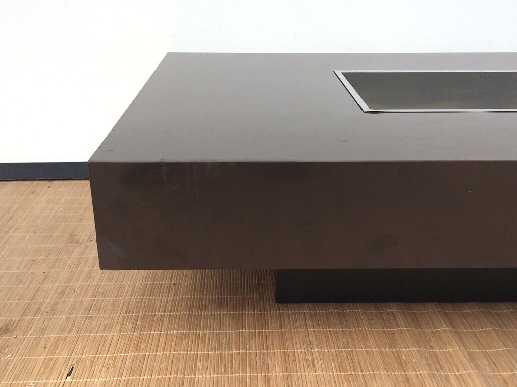 70s vintage lounge bar coffee table