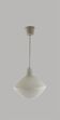 Opaline glass pendant called “Onion” Lisa Johansson-Pape for ASEA