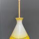 Suspension en verre jaune années 1960