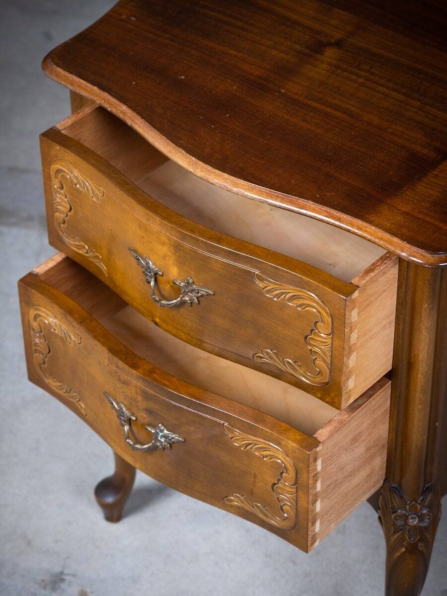 Louis XV Style Bedside Tables, France, 20th Century, Set of 2