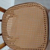 Cane bistro chairs in beech wood