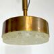 Mid-century Stilnovo brass pendant light from 50s