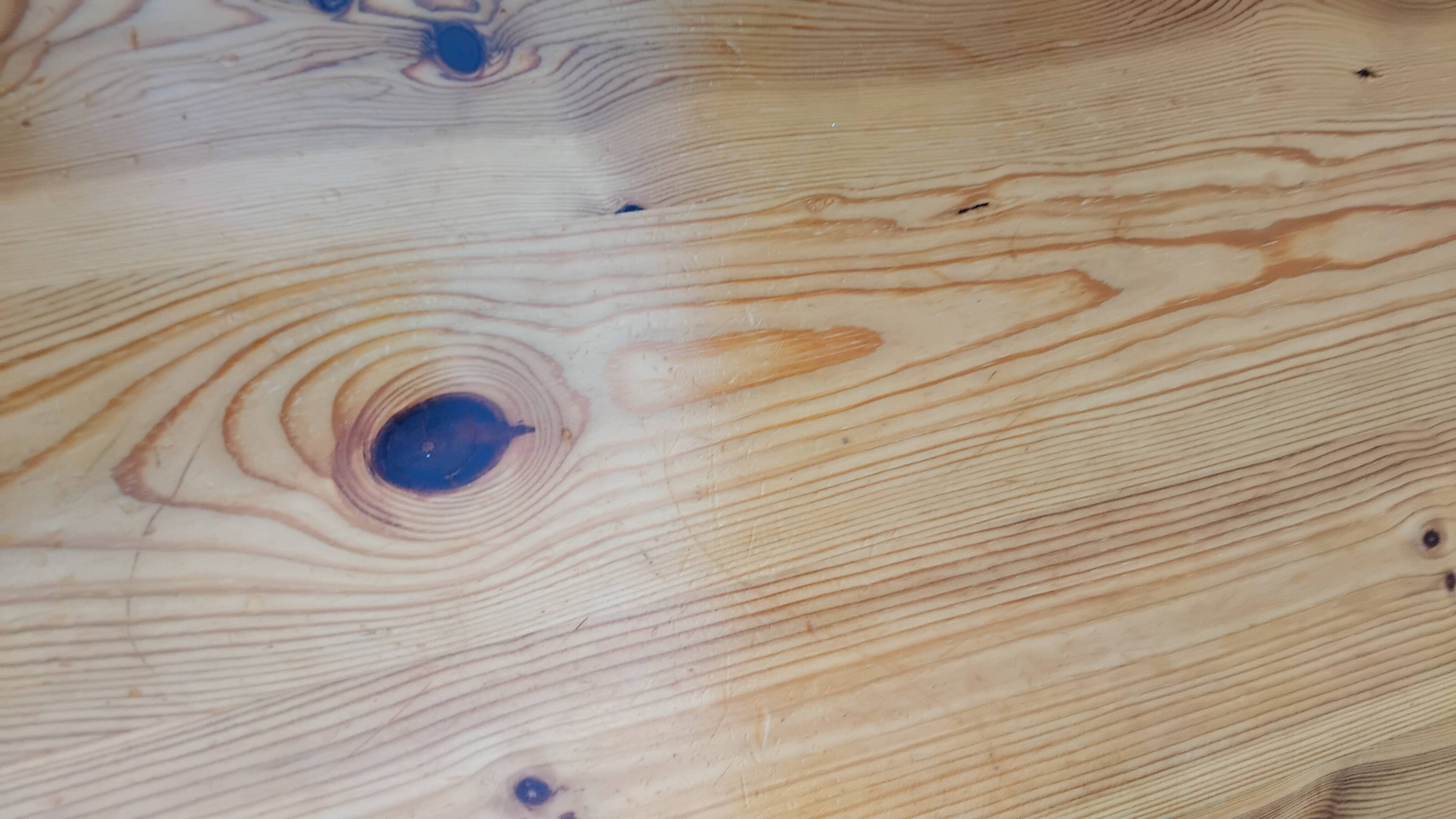 Vintage pine dining table from the 1970s in the style of Rainer Daumiller.