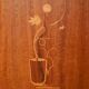 Scandinavian 1940s bar cabinet with inlays