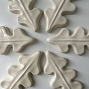 Lot de 6 porte couteaux feuille de chêne
