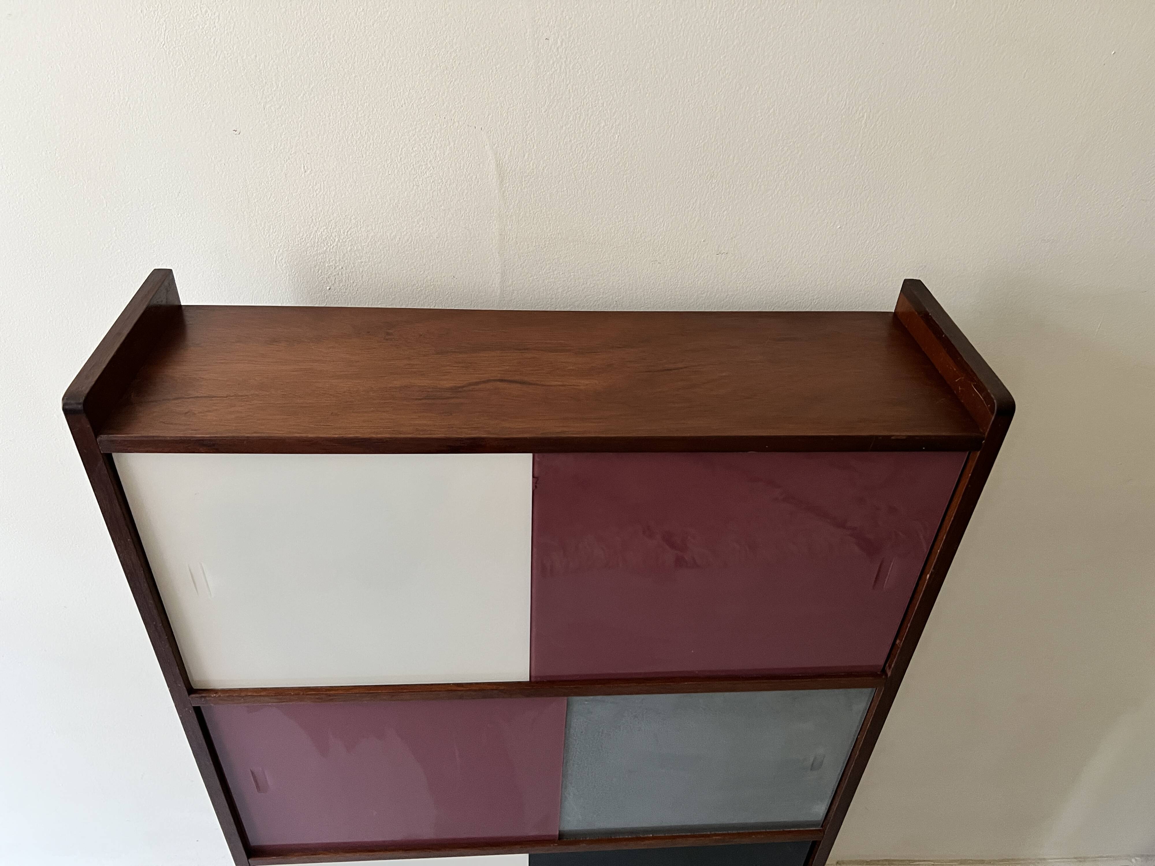 Glass-fronted bookcase by D.Rozaffy, Meuble Oscar edition, 1960s