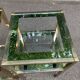 2 bedside tables, end tables in brass and transparent glass Maison Ja