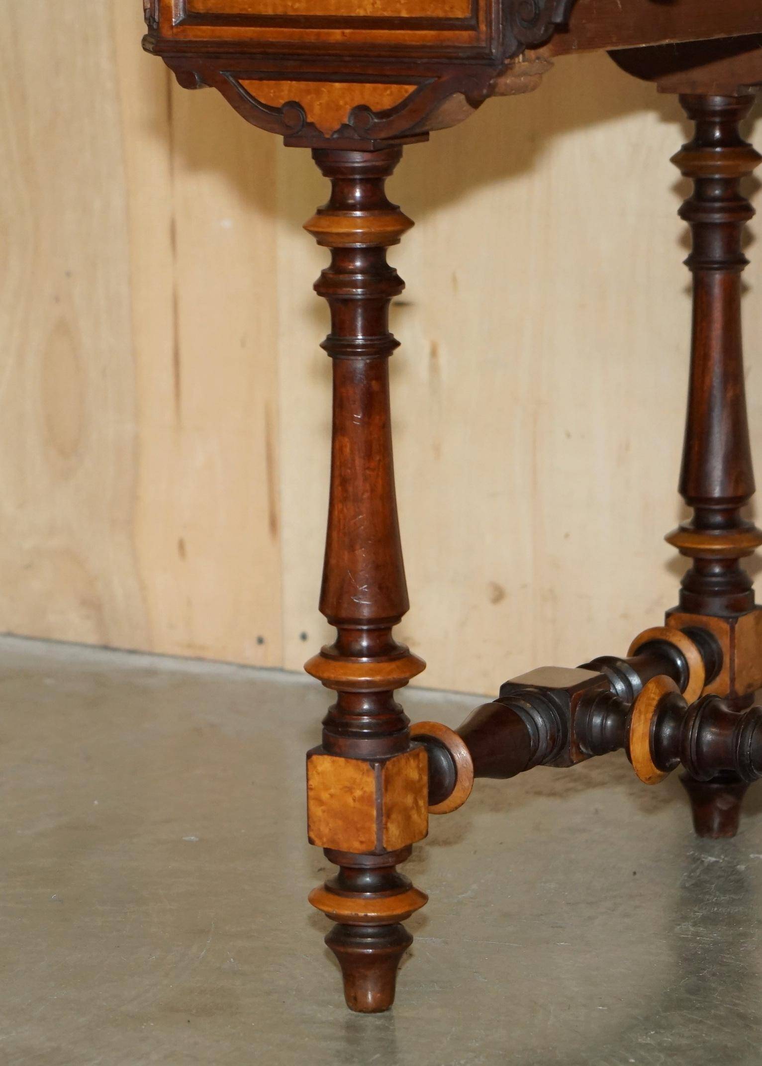 Victorian Hairdresser in Amboyna and Ebony Restored