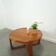 Table basse ronde en teck Niels Bach Danemark