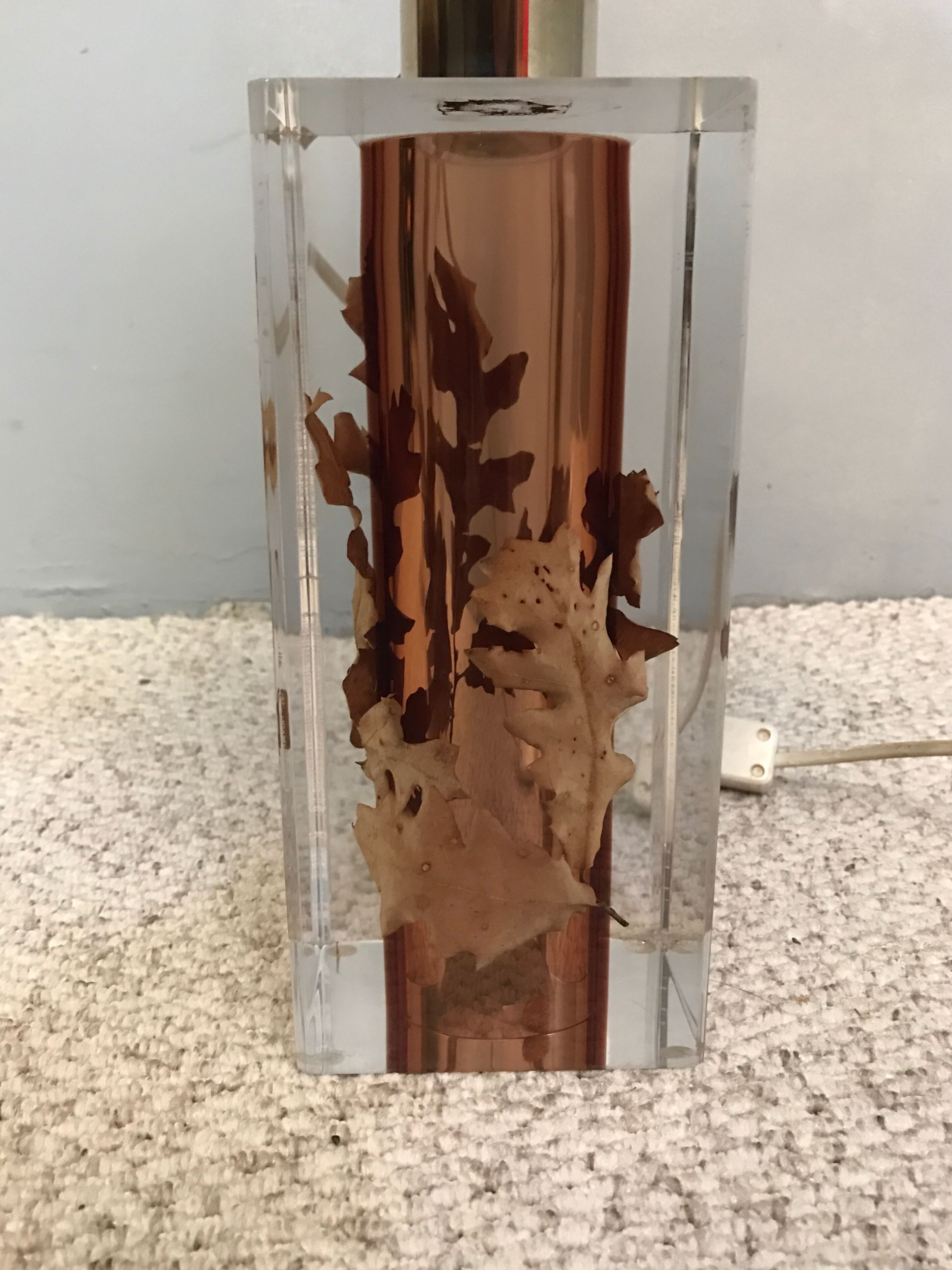 Pierre Giraudon 1960 resin lamp