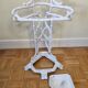 Ancien porte-parapluie victorien, fin XIXème en fonte laqué blanc