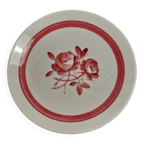 Gien earthenware dessert plate, Briare decor