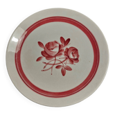 Gien earthenware dessert plate, Briare decor